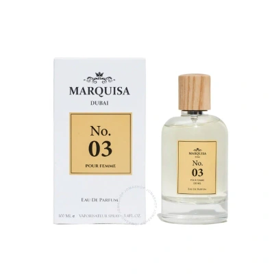 Marquisa Dubai Ladies No.3 Edp Spray 3.38 oz Fragrances 6295124042584 In Pink / White