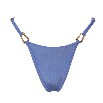 Marquise Swim Women's Bikini Bottom - Ava Petrea "purple-blue" Adjustable String