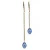 Marquise Swim Women's Gold / Blue Bikini Charms - M&me Marquise Light Sapphire Crystal & Gold In Multi