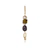 Marquise Swim Women's Gold / Blue Bracelet - Together - Topaz Crystal Pearl & Gold