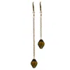 Marquise Swim Women's Gold / Brown Bikini Charms - M&me Marquise Topaz Crystal & Gold In Multi