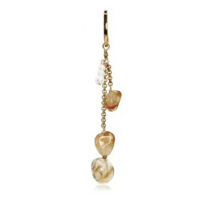 Marquise Swim Women's Gold / Yellow / Orange Bikini Charm - Grapes Citrine & Gold