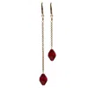 Marquise Swim Women's Red / Gold Bikini Charms - M&me Marquise Siam Crystal & Gold In Multi
