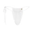 Marquise Swim Women's White Bikini Bottom Canvas String - Cream In White