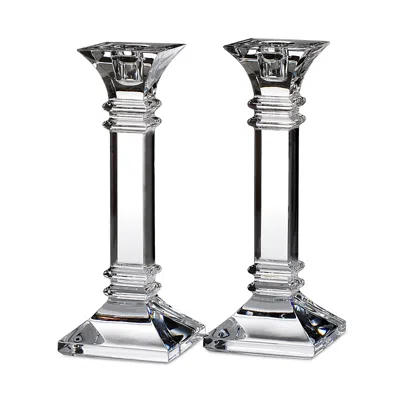 Marquis/waterford Marquis By Waterford Treviso 8 Candlesticks, Set Of 2 In Clear