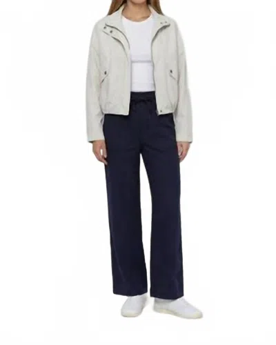Marrakech Allen Stretch Linen Wide Leg Pant In Night Navy In Multi