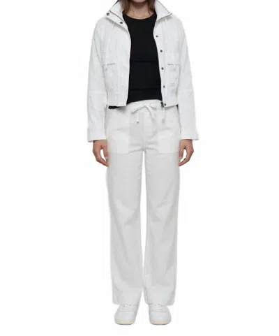 Marrakech Allen Stretch Linen Wide Leg Pant In White