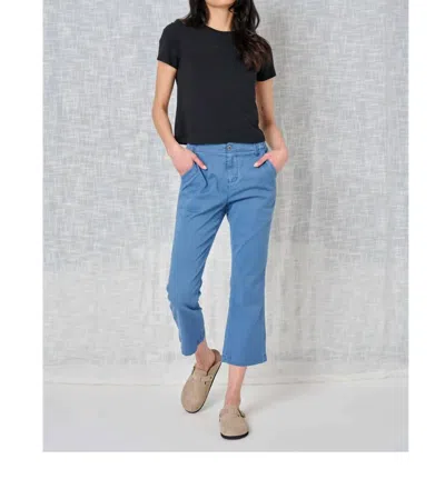 Marrakech Ivy Solid Lyocell Pant In Vintage Denim In Blue
