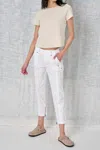 Marrakech Johnny Solid Poplin Jogger In White In White