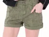 Marrakech Joyce Printed Twill Short In Moss Mandala In Multi