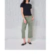 MARRAKECH LYDIA SOLID TWILL PANT IN SAGE