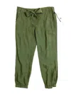 Marrakech Women's Satin Waist Tapered Jogger Pants In Green In Green