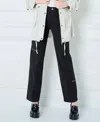 Marrakech Wrenley Stretch Twill Lyocell Cargo Pant In Black In Black