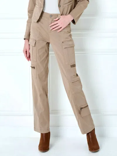 Marrakech Wrenley Stretch Twill Lyocell Cargo Pant In Buckwheat In Multi