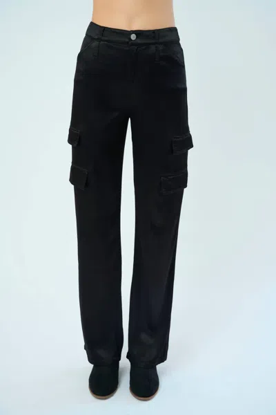 Marrakech Zendaya Silky Cargo Pants In Black