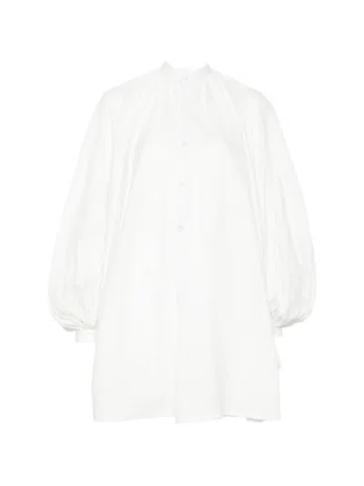 Marrakshi Life Balloon Sleeve Dress In White