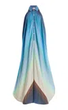 Marrakshi Life Exclusive Cotton Maxi Shirt Dress In Blue