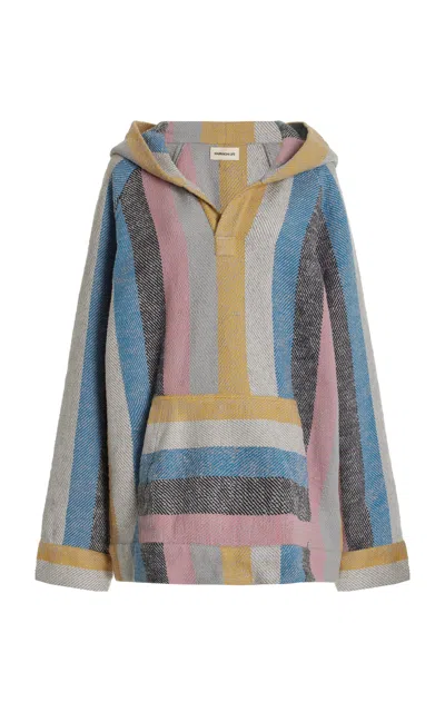 Marrakshi Life Exclusive Hooded Cotton Pullover Sweater In Multi