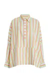 Marrakshi Life Exclusive Paneled Cotton-blend Tunic In Multi