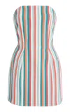 Marrakshi Life Exclusive Riviera Striped Cotton Mini Dress In Multi