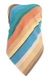 Marrakshi Life Exclusive Riviera Striped Cotton Top In Multi