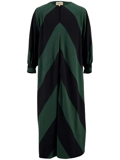 Marrakshi Life Geometric-print Maxi Dress In Black