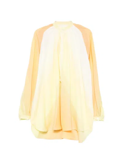 Marrakshi Life Long-sleeve Buttoned Mini Dress In Multi