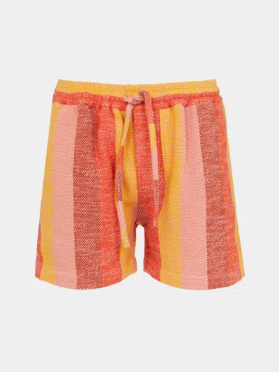 Marrakshi Life Men's The Cropped Shorts Size: L  Abask Luxury Gift In Orange