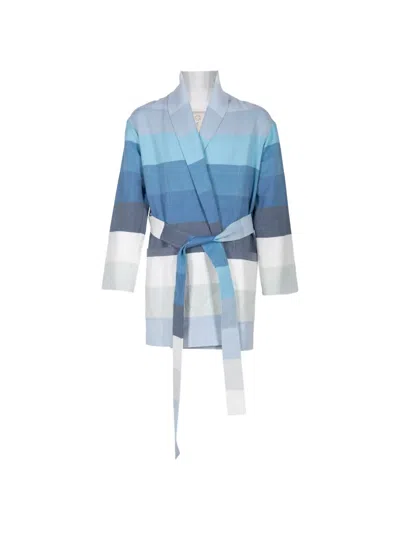 Marrakshi Life Striped Belted Jacket In Multi