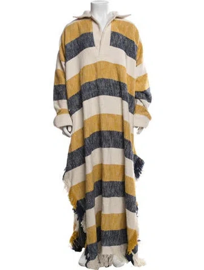 Pre-owned Marrakshi Life Striped Collar Pullover W/ Tags In Multicolor