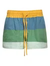 Marrakshi Life Striped Drawstring Shorts In Multi