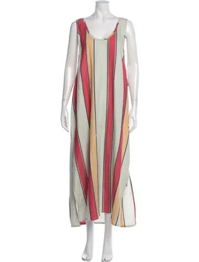 Pre-owned Marrakshi Life Striped Long Dress In Multicolor