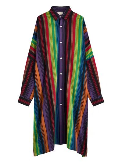 Marrakshi Life Striped Shirt Dress In Multi