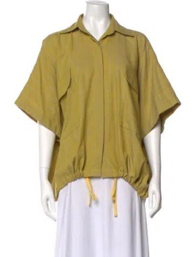 Pre-owned Marrakshi Life Striped Short Sleeve Top In Multi