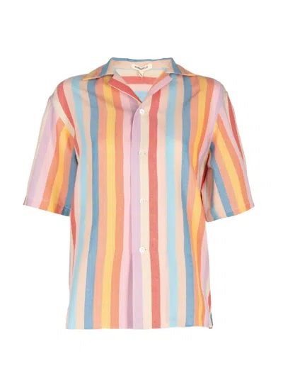 Marrakshi Life Striped Short-sleeve Shirt In Multi
