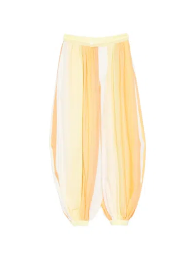 Marrakshi Life Striped Trousers In White