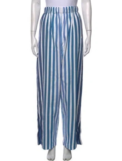 Pre-owned Marrakshi Life Striped Wide Leg Pants W/ Tags In Blue