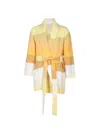 Marrakshi Life Stripe-pattern Belted Jacket In Multi