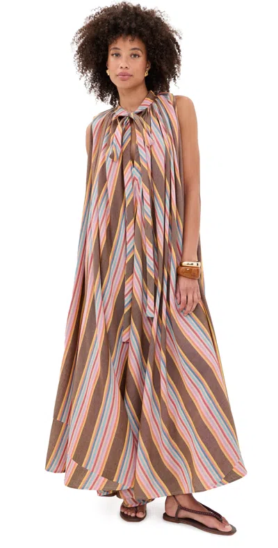 Marrakshi Life The Cape Dress Stripe 77 In Multi