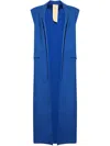 Marrakshi Life The Elongated Vest In Blue