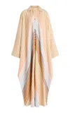 Marrakshi Life The Striped Cotton Caftan In Multi