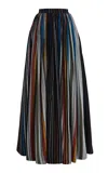 Marrakshi Life The Striped Cotton Puffer Skirt In Multi