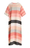 Marrakshi Life The Striped Cotton T-shirt Dress In Multi