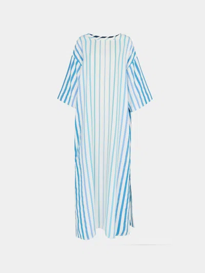 Marrakshi Life The T-shirt Dress Size: Xs  Abask Luxury Gift In Blue