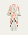Marrakshi Life The Touareg Dress With Balloon Sleeves In Multi