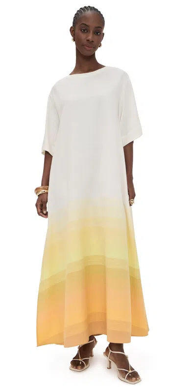 Marrakshi Life The T-shirt Dress Stripe 39 In White