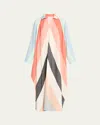 Marrakshi Life The V-neck Caftan Dress In Multi