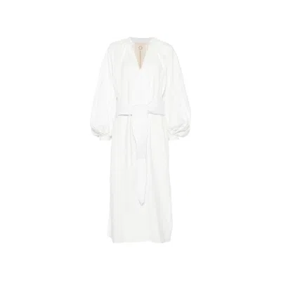 Marrakshi Life Tie-waist Dress In White