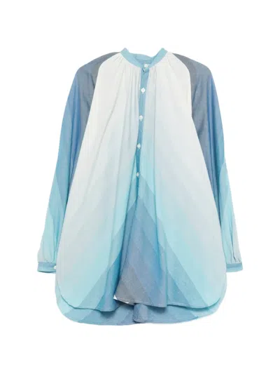 Marrakshi Life Touareg Striped Tunic In Blue