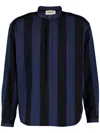 Marrakshi Life Two-tone Striped Shirt In Blue
